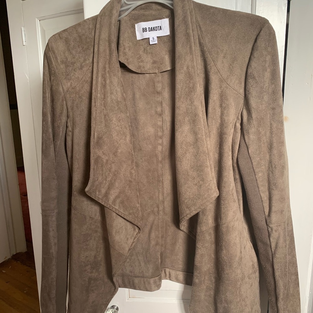 Brown Suede Trendy Jacket
